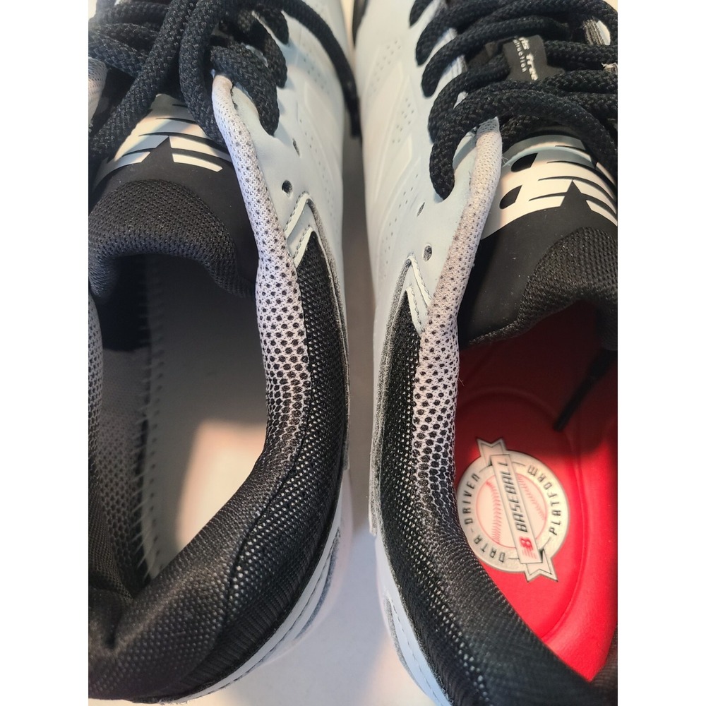 New Balance Rev Lite RC Men Size 14 White Baseball Cleats Customized Shoes - Picture 6 of 12
